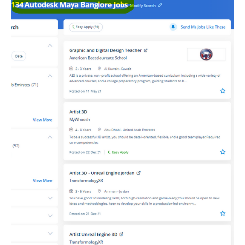 Autodesk Maya internship jobs in Durban