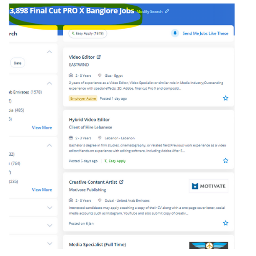 Final Cut Pro X internship jobs in Empangeni