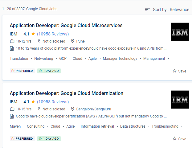 Google Cloud Platform internship jobs in Richards Bay
