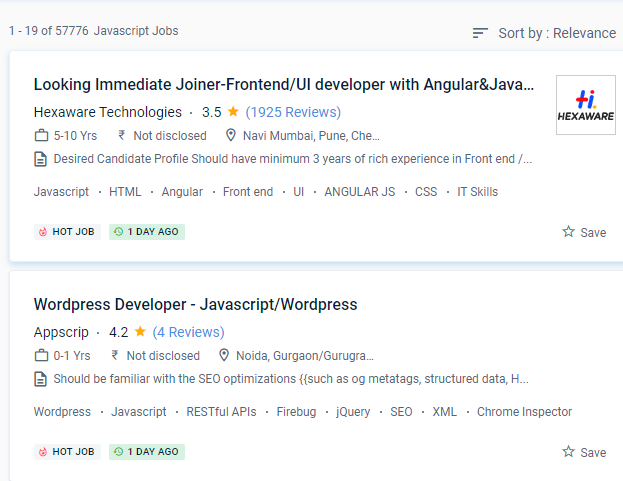 JavaScript internship jobs in Soweto